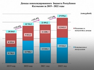 Доходы бюджета Калмыкии выросли на 17%